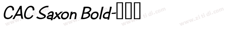 CAC Saxon Bold字体转换